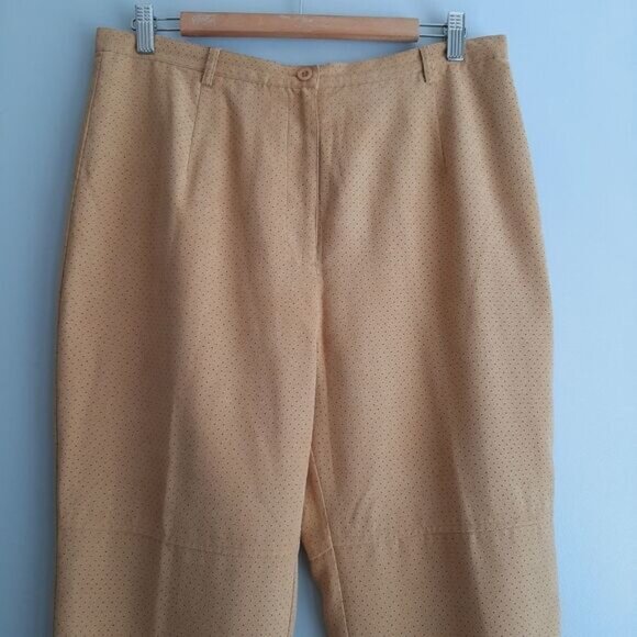 ERIC ALEXANDRE Faux Suede Shirt Jacket & Pants Set Tan Sz L | Eur 46 - Picture 9 of 13